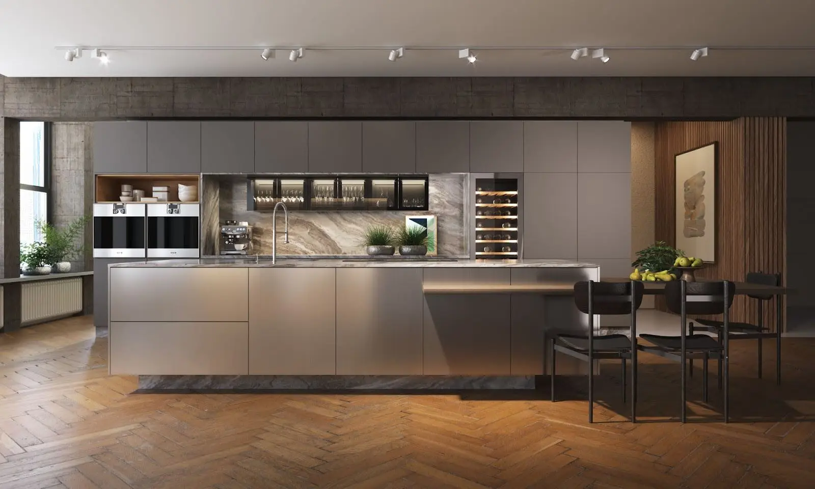 um projeto cozinha integrada com sala Evivva