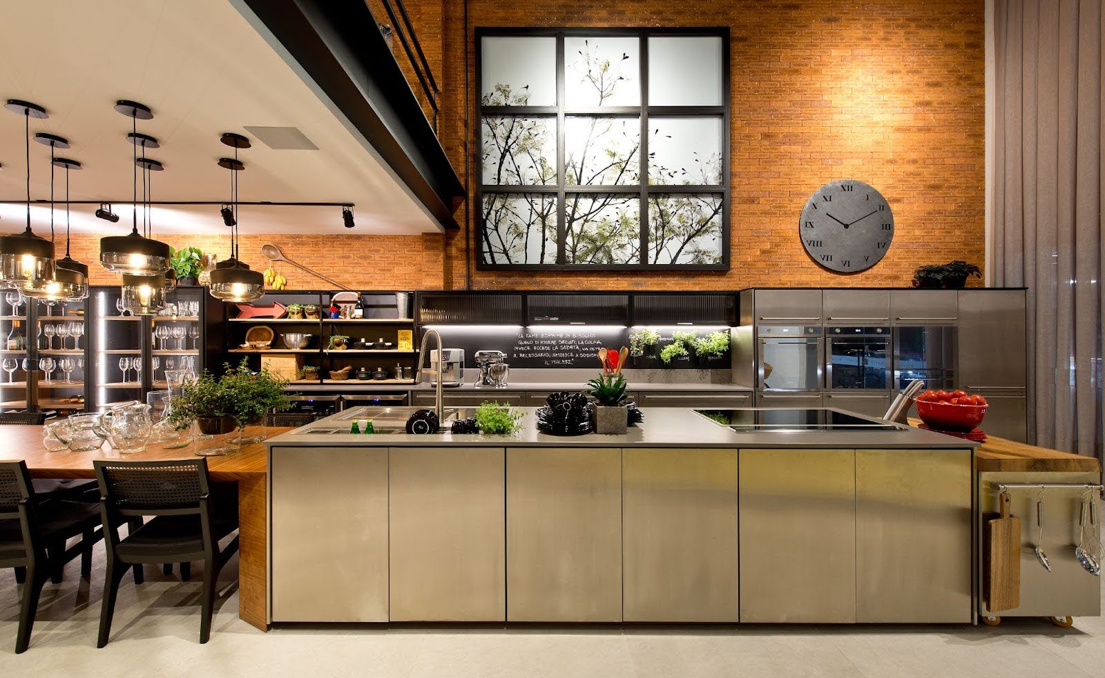 um projeto cozinha integrada com sala Evivva